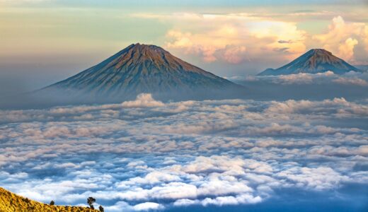 volcano, natural, cloud, landscape, sightseeing, mount sindro, mount sumbing, java island, indonesia, volcano, volcano, cloud, indonesia, indonesia, indonesia, indonesia, indonesia