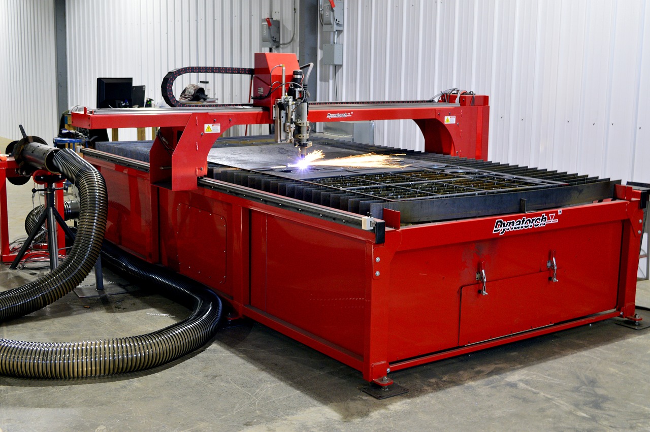 plasma, cutter, industrial, industry, tool, manufacturing, metal, technology, steel, metalworking, cutting, metalwork, sparks