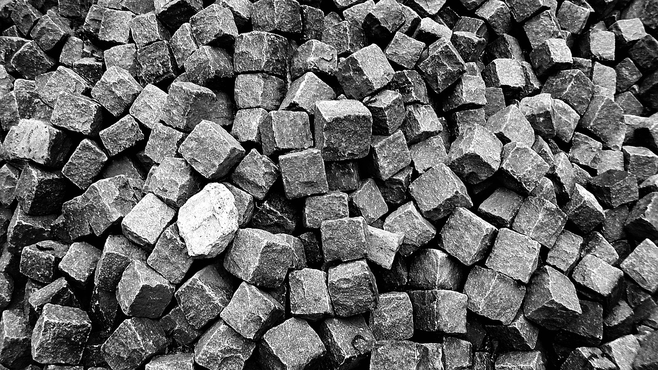 brick, stone, blocks, building material, construction, solid, black-and-white photography, bw, building material, building material, solid, solid, solid, solid, solid