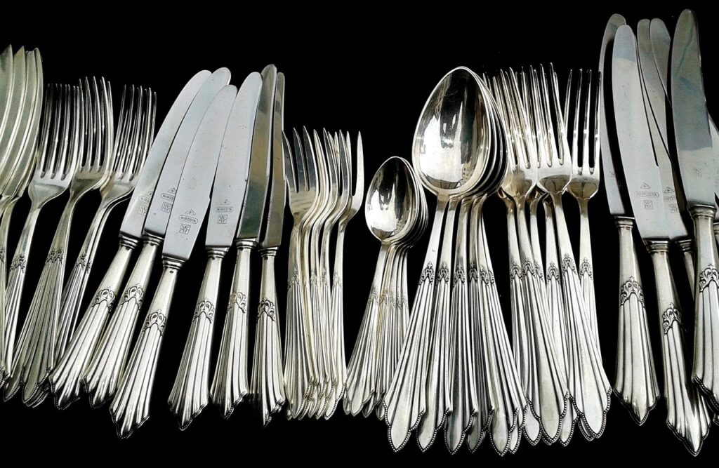 cutlery, silverware, knives, forks, spoons, teaspoons, engraved, silver cutlery, engraving, decorated, antique, silver, metal, utensils, eating utensils, cutlery, cutlery, cutlery, cutlery, silverware, silverware, silver, silver, silver, silver, silver, metal, utensils, utensils