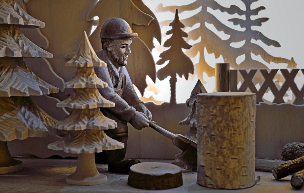carving, wood carving, wood art, wood work, wood, wooden figures, characters, lumberjack, pine trees, decoration, candle arches, craft, carved, wood carving, lumberjack, lumberjack, lumberjack, lumberjack, lumberjack