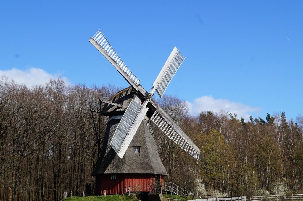 mill, windmill, grain, agriculture, flour mill