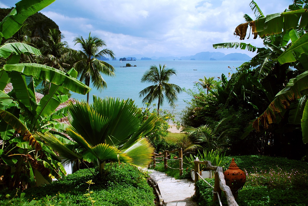 bay, sea, thailand, turning circle, nature, landscape