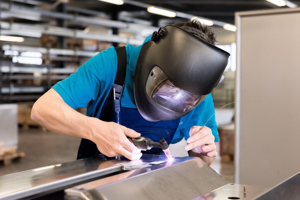 welding, work, hard hat, sheet metal processing, metalworking, welder, production, person, man, security, handyman, workshop, stole, mechanic, repair, welding, welding, welding, welding, welding, welder, welder