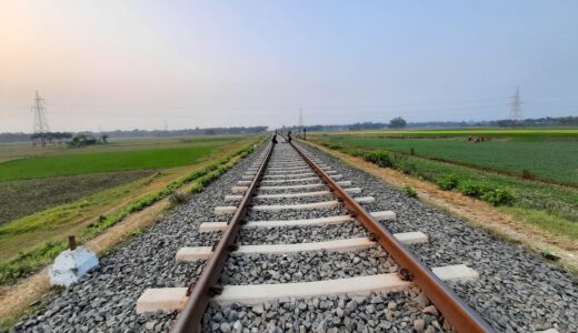 railway, nature, sky, railline, amazing, bluesky, stones, finishing