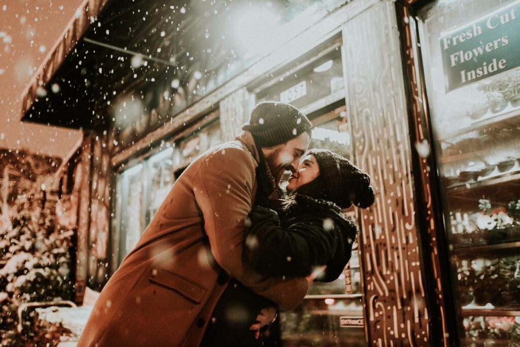 happy valentines day, love, kiss, romance, together, snow, season, winter, people, man, woman, cold, nature, weather, couple, hug
