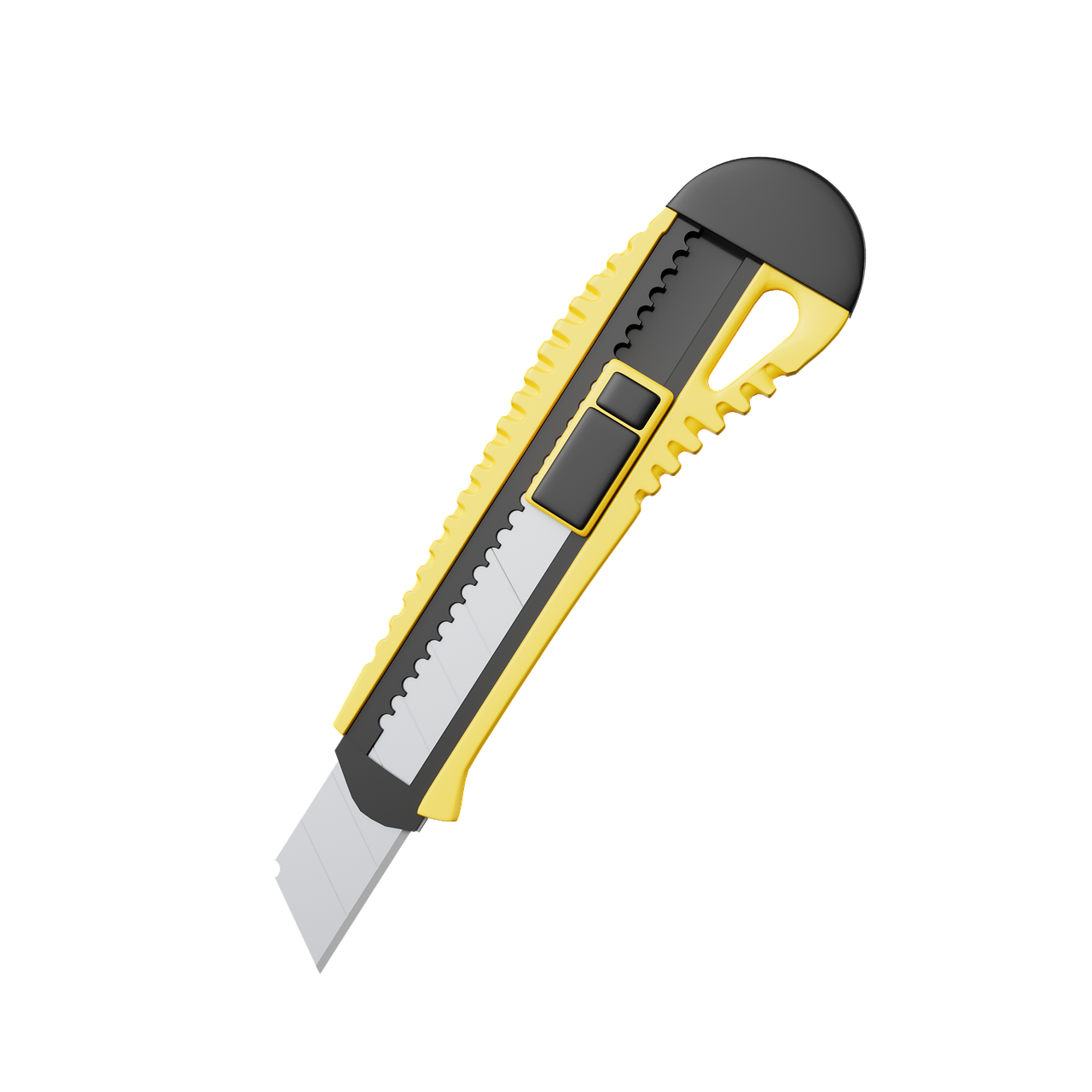 utility knife, yellow color, cutting, office tool, craft work, craftsman, repair, retractable blade, diy, work tool, paper cutting, fabric cutting, construction, scissors, safety tool, quick cutting, spring blade, carbonated water, plastic, ergonomic design
